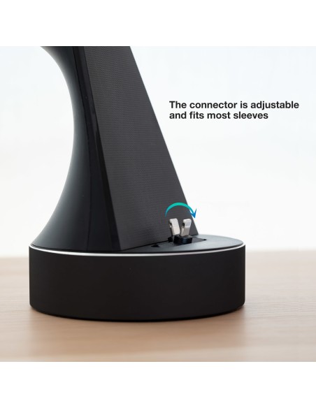 BASE DE CARGA TOOQ PARA APPLE WATCH Y IPHONE NEGRO INCLUYE CARGADOR USB