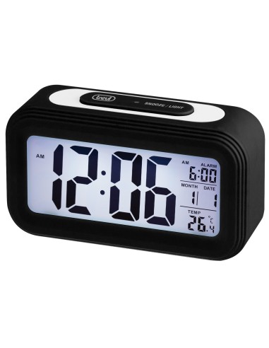 DIGITAL CLOCK WITH ALARM AND THERMOMETER TREVI SL 3068 S BLACK
