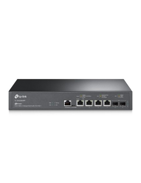 TP-LINK CONMUTADOR ADMINISTRADO L2+ JETSTREAM™ DE 4 PUERTOS 10GBASE-T Y 2 PUERTOS 10GE SFP+ CON POE++ DE 4 PUERTOS