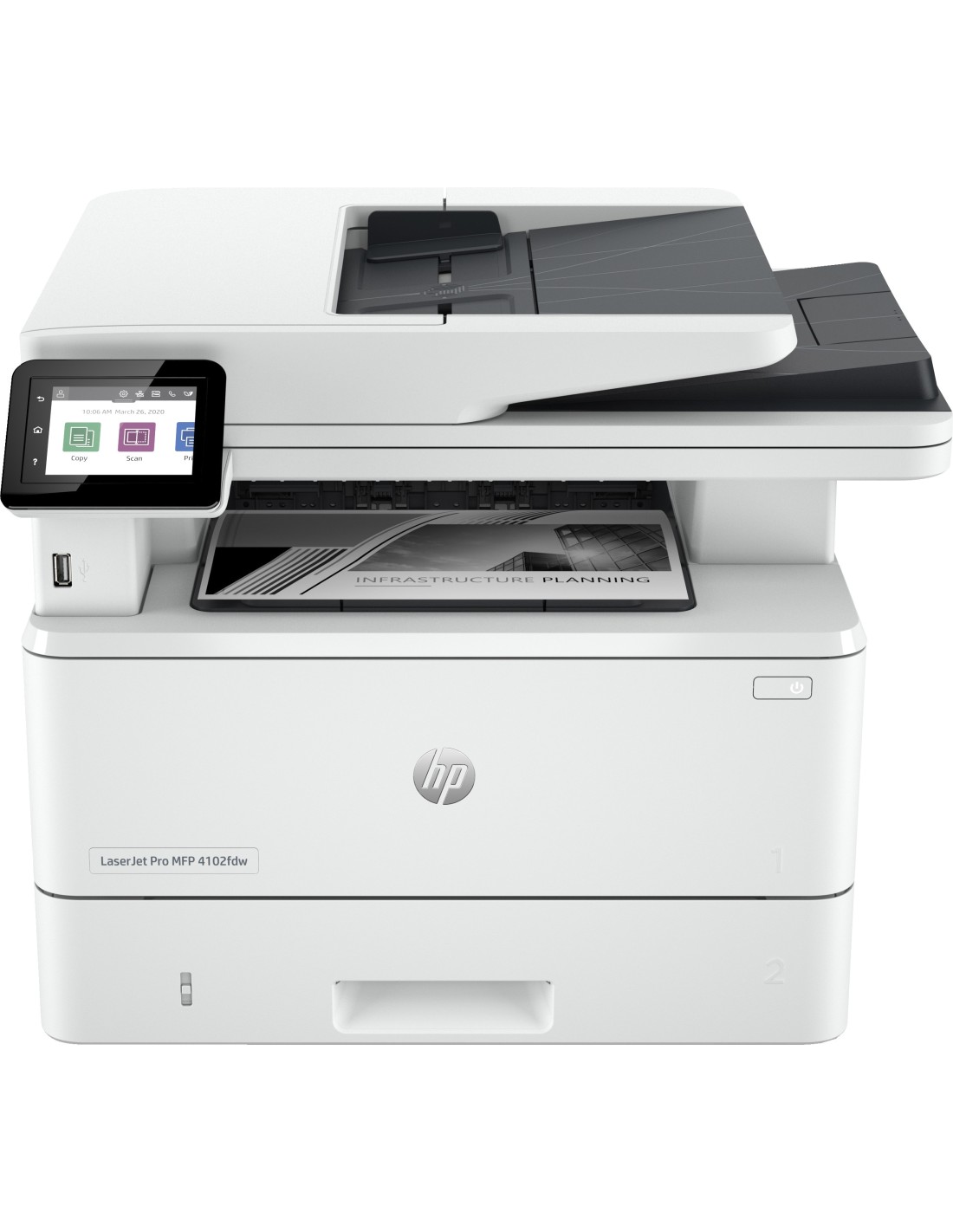 HP LaserJet Pro Impresora multifunción 4102fdw, Blanco y negro