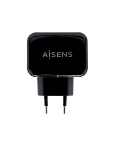 AISENS CARGADOR USB 17W 5V 3.4A 2xUSB CON CONTROL AI NEGRO