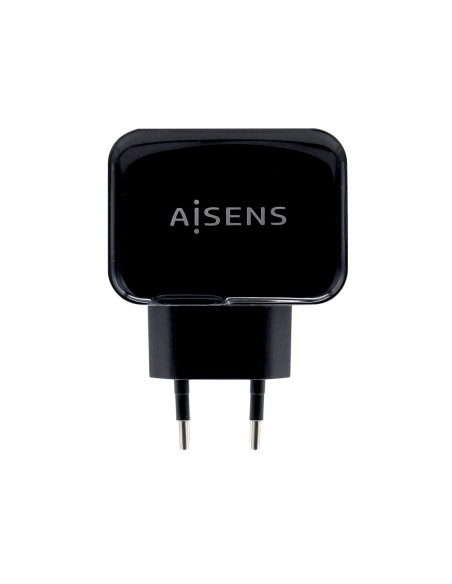 AISENS CARGADOR USB 17W 5V 3.4A 2xUSB CON CONTROL AI NEGRO