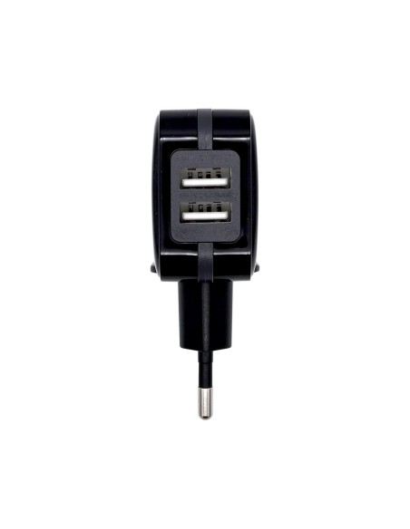 AISENS CARGADOR USB 17W 5V 3.4A 2xUSB CON CONTROL AI NEGRO