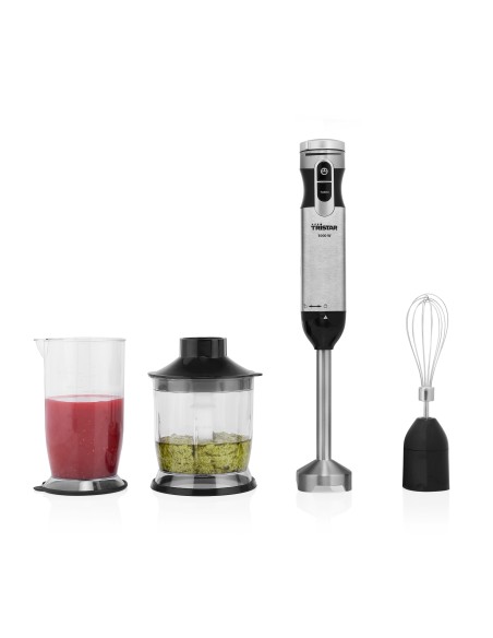 BATIDORA TRISTAR MX-4829 1000 W + ACCESORIOS ACERO INOXIDABLE