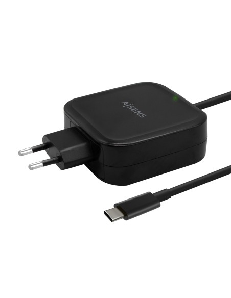 CARGADOR AISENS 65W PD3.0 QC3.0 1XUSB-C 1.2M NEGRO