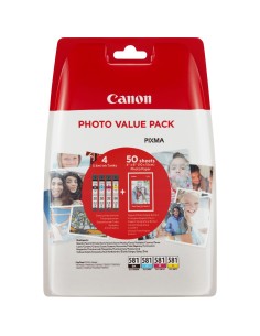 Canon CLI-581 Multipack cartucho de tinta Original Negro, Cian, Magenta, Amarillo