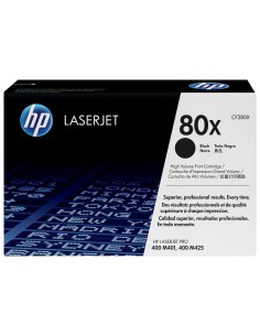 HP 80X svart LaserJet-tonerkassett med hög kapacitet, original cartucho de tóner 1 pieza(s) Negro