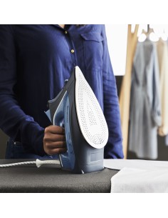 Rowenta Express Steam DW4308 Plancha a vapor Suela Microsteam 300 Láser 2500 W Azul, Blanco