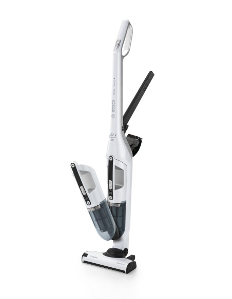 Bosch Serie 4 BBH32551 aspiradora de pie y escoba eléctrica Sin bolsa 0,4 L Metálico, Blanco