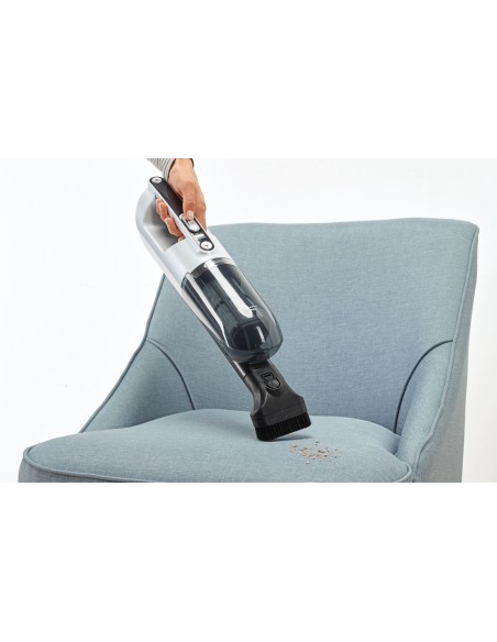 Bosch Serie 4 BBH32551 aspiradora de pie y escoba eléctrica Sin bolsa 0,4 L Metálico, Blanco