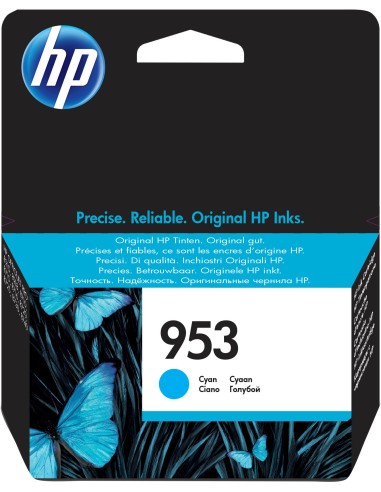HP 953 cartucho de tinta Original Rendimiento estándar Cian