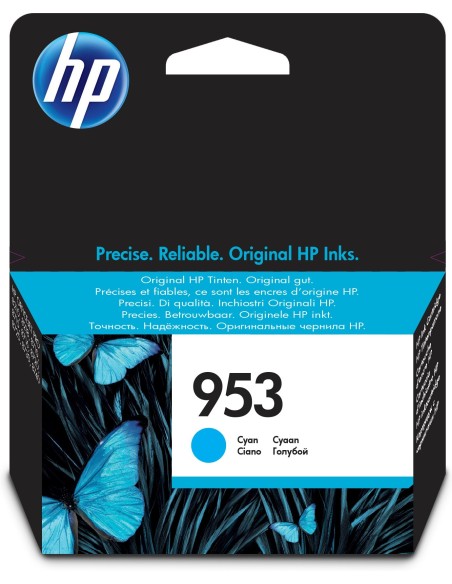 HP 953 cartucho de tinta Original Rendimiento estándar Cian