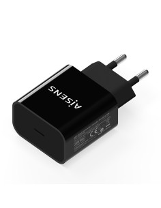 AISENS CARGADOR USB-C PD3.0 1 PUERTO 1xUSB-C 20W NEGRO