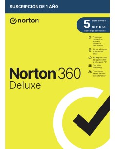 NORTON 360 Deluxe 50GB ES 1us 5 dispositivos 1A