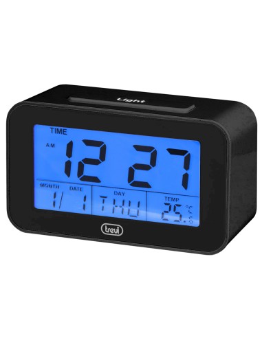 DIGITAL CLOCK WITH ALARM AND THERMOMETER TREVI SLD 3P50 BLACK