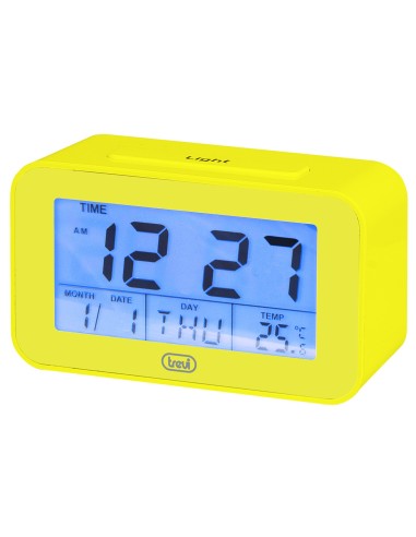 DIGITAL CLOCK WITH ALARM AND THERMOMETER TREVI SLD 3P50 YELLOW