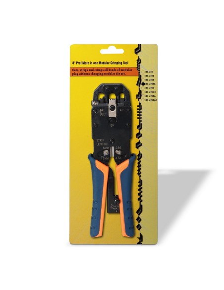 AISENS A142-0311 crimpadora Herramienta para prensar Negro,