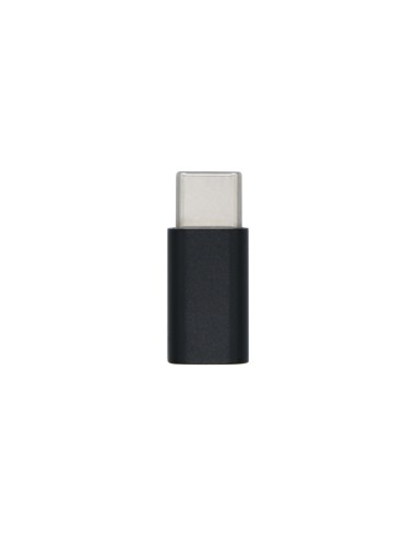 AISENS Mini Adaptador USB-С USB 2.0, Tipo Micro-B H-USB-С M, Negro