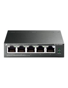 TP-LINK TL-SG105PE switch No administrado L2 Gigabit Ethernet (10 100 1000) Energía sobre Ethernet (PoE) Negro