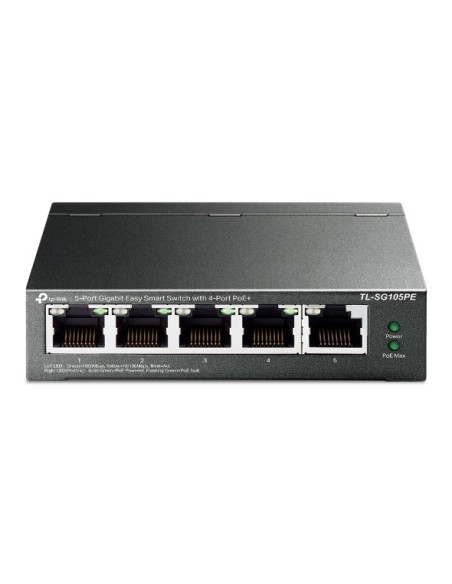 TP-LINK TL-SG105PE switch No administrado L2 Gigabit Ethernet (10 100 1000) Energía sobre Ethernet (PoE) Negro