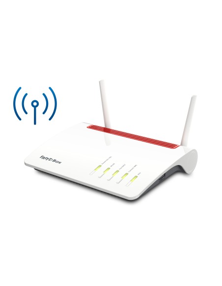 AVM FRITZ!Box 6890 LTE International router inalámbrico Gigabit Ethernet Doble banda (2,4 GHz   5 GHz) 3G 4G Rojo, Blanco