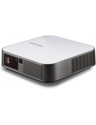 Viewsonic M2e videoproyector Proyector para escritorio 400 lúmenes ANSI LED 1080p (1920x1080) 3D Gris, Blanco