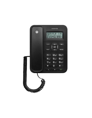 Motorola CT202 Teléfono analógico Identificador de llamadas Negro