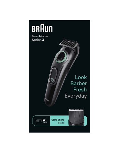 BARBERO CORTAPELOS BRAUN BT3411 BEARD TRIMMER