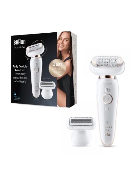 DEPILADORA SILK-EPIL BRAUN 9 9-002 FLEX SENSOSMART BLANCO
