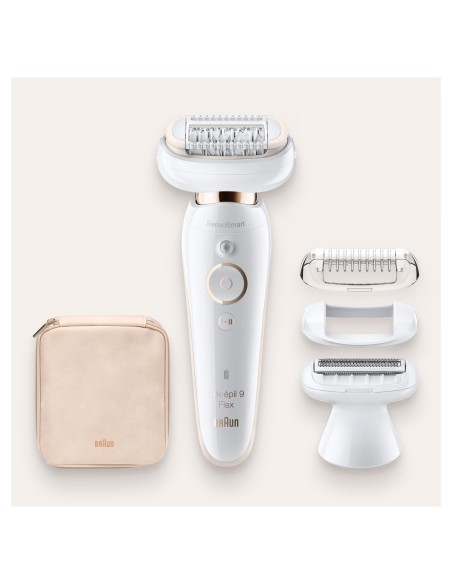 DEPILADORA SILK-EPIL BRAUN 9 9-002 FLEX SENSOSMART BLANCO