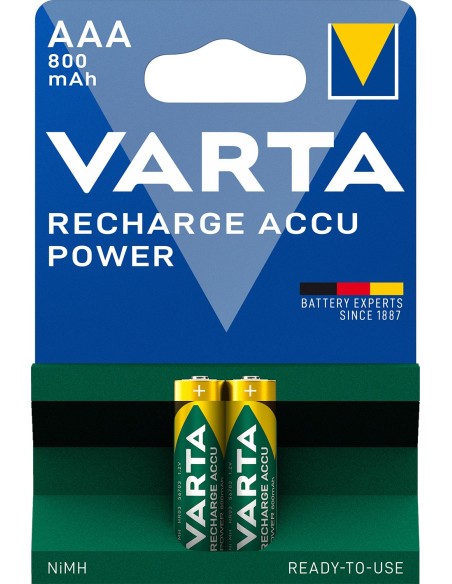 PILAS RECARGABLES VARTA AAA 800MAH PACK 2 48078 48078