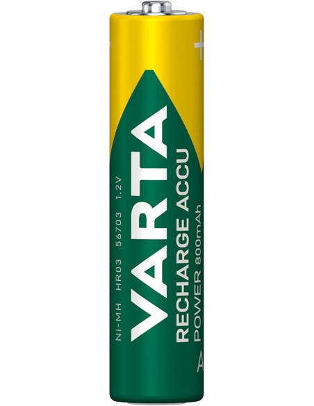PILAS RECARGABLES VARTA AAA 800MAH PACK 2 48078 48078