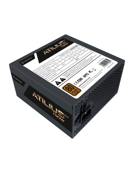 FUENTE ALIMENTACION ATX  750W UNYKA GAMING ATILIUS II 85% Eficiencia 120mm 212701