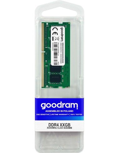 MÓDULO MEMORIA RAM S O DDR4 8GB 2666MHz GOODRAM RETAIL