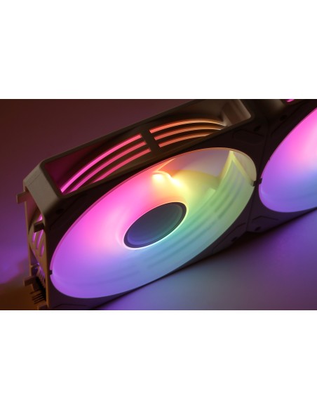 VENTILADOR CAJA ADICIONAL 12 ABYSM GAMING ARCLIGHT2.0 ARGB WHITE PACK3 AB311001W