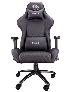 TALIUS Silla Komodo Gaming Black, 2D, Butterfly, Base Metal, Ruedas 60mm Nylon, Gas Clase 4