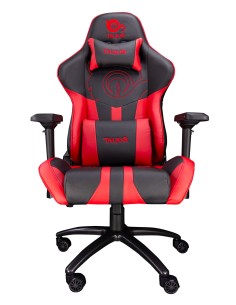TALIUS Silla Viper Gaming Black Red, 4D, Butterfly, Base Metal, Ruedas 60mm Nylon, Gas Clase 4