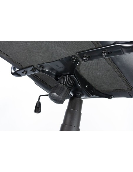 TALIUS Silla Gecko gaming negra azul, brazos fijos, butterfly, base nylon, ruedas nylon, gas clase 4