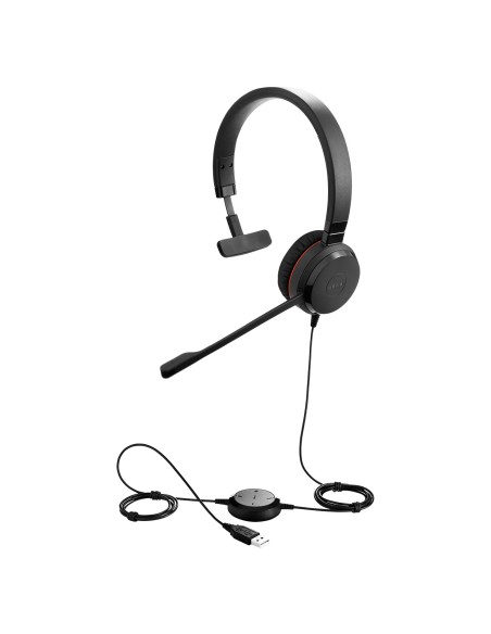 Jabra Evolve 20SE MS Mono Auriculares Alámbrico Diadema Oficina Centro de llamadas USB tipo A Negro