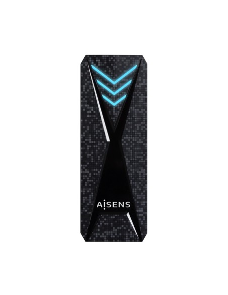 AISENS CAJA EXTERNA M.2 NGFF RGB GAMING ASM2-RGB013B NVMe A USB3.2 GEN2 NEGRA