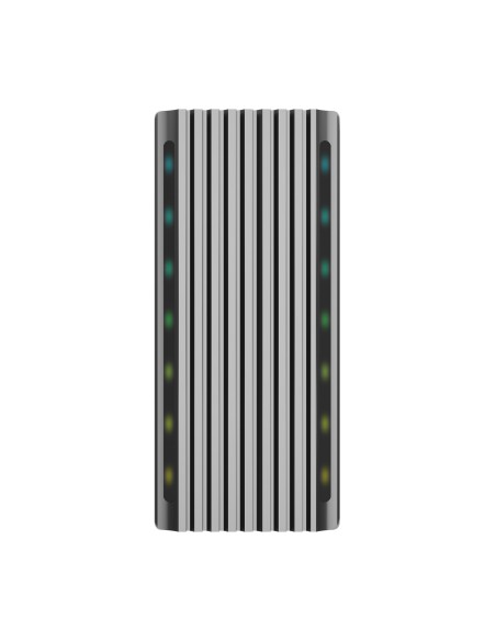 AISENS CAJA EXTERNA M.2 RGB GAMING ASM2-RGB011GR SATA NVME A USB3.1 GEN2 GRIS