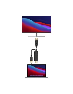 AISENS CABLE CONVERSOR ACTIVO HDMI A DISPLAYPORT V1.2 HDMI M-USB M-DP M NEG 1.8M