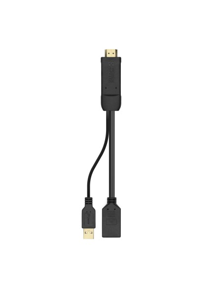 AISENS CONVERSOR ACTIVO HDMI 2.0 A DISPLAYPORT V1.2 HDMI M-USB M-DP H NEGRO 10CM