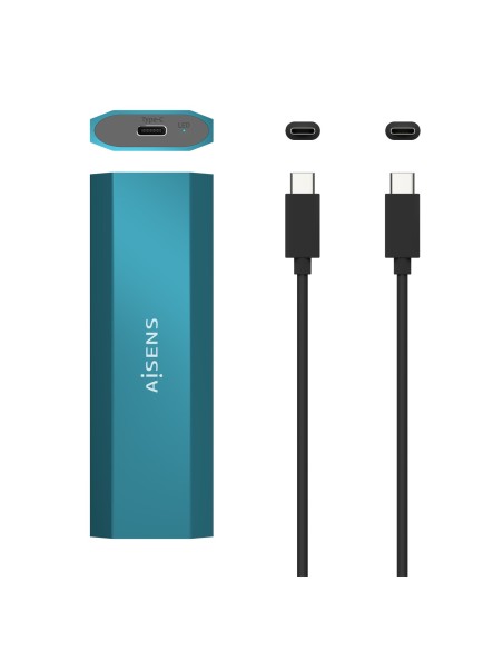 AISENS CAJA EXTERNA M.2 NGFF ASM2-019BLU SATA NVME A USB3.1 GEN2 AZUL