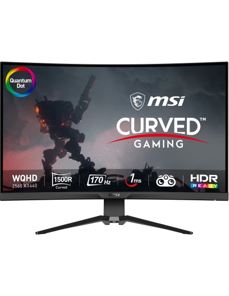 MSI MAG325CQRF  31.5" Wide Quad HD 170Hz LED 1ms Curvo Negro