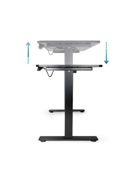 Tooq TQESSD22-BK Mesa Origami Eléctrica Negra