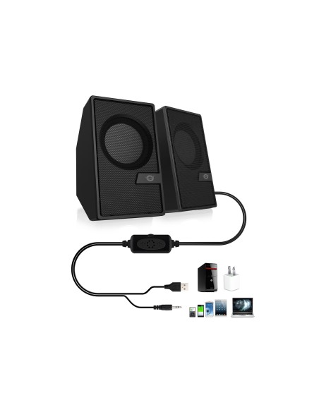 Conceptronic BJORN02B altavoz De 2 vías Negro