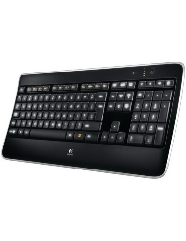 Logitech K800 teclado RF inalámbrico QWERTY Español Negro