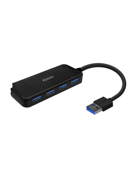 HUB USB(A) 3.0 A 4XUSB(A) 3.0 AISENS 15CM NEGRO