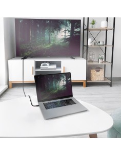 ADAPTADOR USB-C A HDMI 8K 60HZ AISENS 2M NEGRO